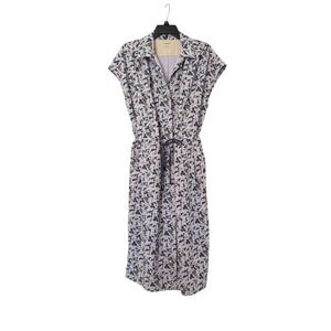 REI CO-OP Women's Sun Up Travel Floral Shirt Dress Night Garden Large Athleisure